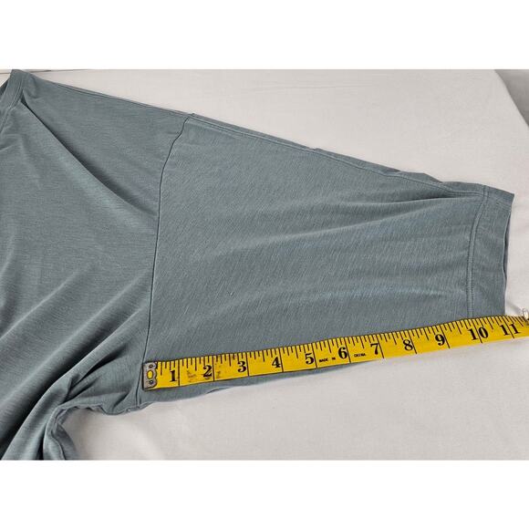 ATHLETA WOMEN'S EMBODY TWIST FRONT TOP  3/4 SLEEVE SAGE – SIZE 2X - STYLE 987314 - Picture 9 of 9